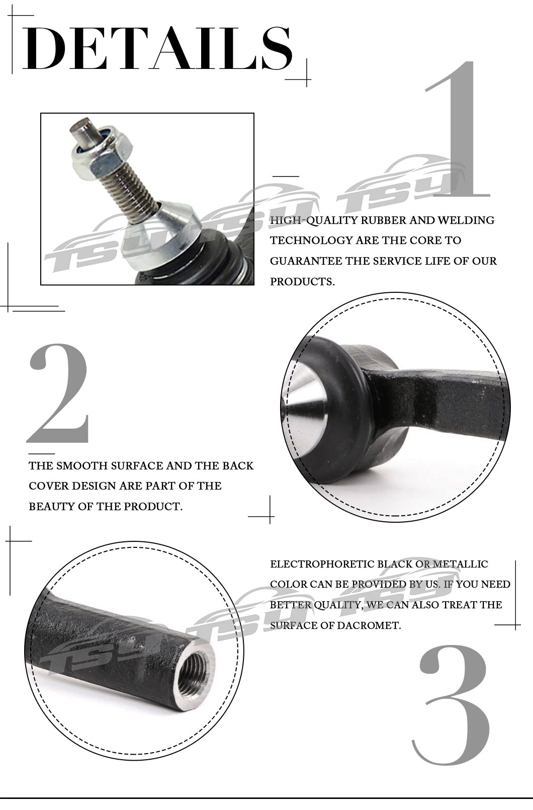 Good Price Chassis Parts OE 31201228 Tie Rod End for Volvo